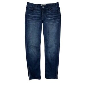 Chico's So Slimming Ankle Zip Jeans  Chico's 00 / US 4  Dark Wash